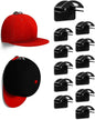 Adhesive Hat Hooks for Wall - 2 Different Ways Hat Racks to Organize & Display Baseball Caps, Hat Wall Hanger, Hat Organizer Rack for Men (Black, 12 Pack)