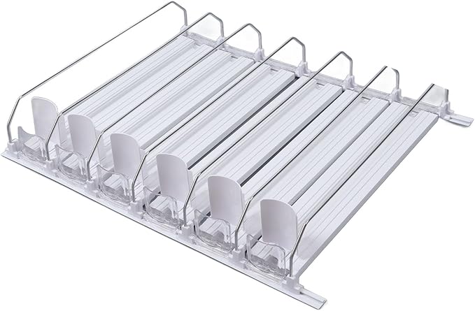 Zerodis Drink Organizer for Fridge, Drink Automatic Pusher Adjustable Soda Can Dispenser for Beverage Can Water Bottle (38cm)