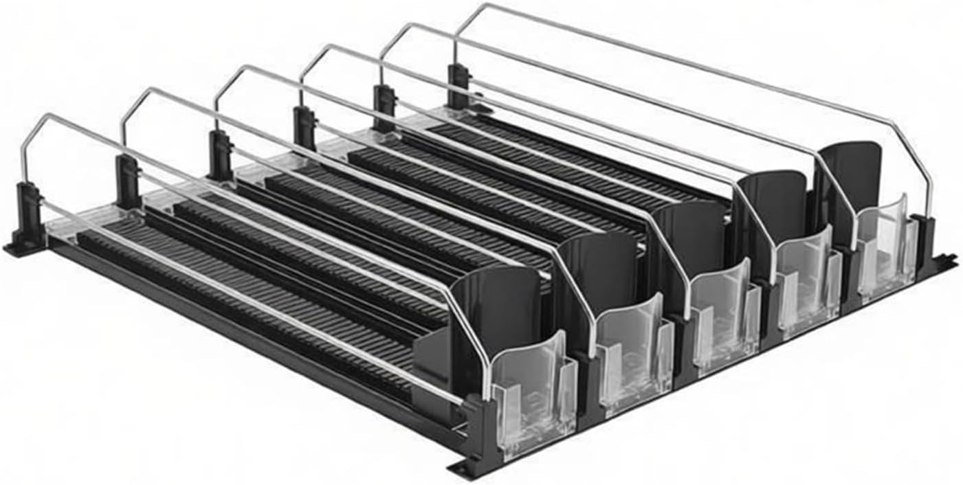 Beverage Can Holder for Fridge Soda Can Organizer，Automatic Forward Feed Ball-bearing Design(42 x 31 cm)