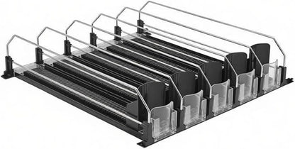 Beverage Can Holder for Fridge Soda Can Organizer，Automatic Forward Feed Ball-bearing Design(42 x 41 cm)