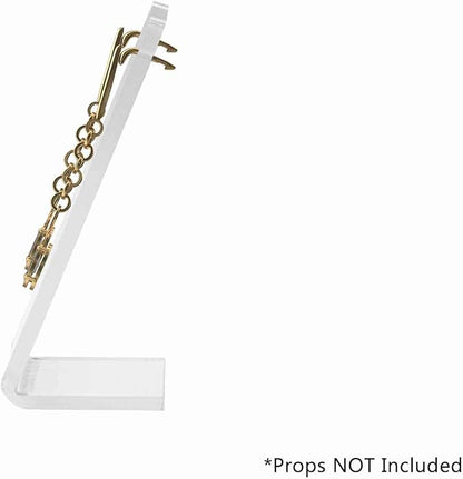 Marketing Holders Jewelry Holder Clear Acrylic Display Stand for Studs Hoops Dangling Earrings Bracelets Slant Back Counter Top for Retail Store Gift Shops Home Use Single Pair