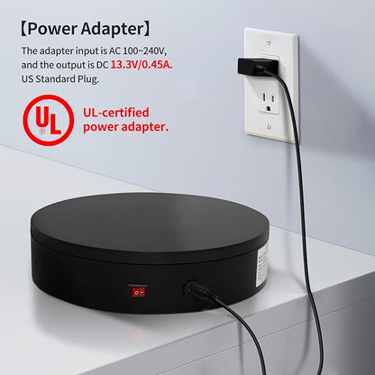 Remote Motorized Electric Turntable Rotating Display Stand Spinning Rotating Platform 360 Photography Turntable lazy susan base giratoria para for Photography,Display,3D Scan,Exhibition rotating table