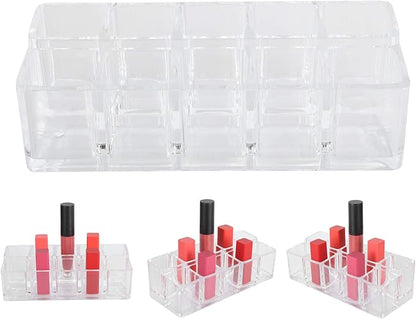 Lipstick Holder, 10 Slots Acrylic Lipstick Organizer, Lipstick Holder Case Display RackStand Cosmetic Makeup Organizer, Lipgloss Organizer, Makeup Holder Storage Display