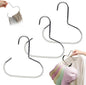 Durable Steel Hangers: Maximize Closet Space with Versatile Storage, Multifunctional Stainless Steel Hat Hangers, Heavy Duty Space Saving Closet Organizer for Hats, Scarves, Belts (White,3PCS)