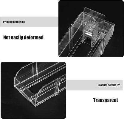 Retail Display Pushers Beverage Shelf Glides Automatic Double-sided Drink Organizer 4cm Height 28.3cm Length Fridge Can Organizer for Convenience Store and Pantry