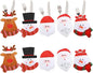 10 PCS Christmas Cutlery Silverware Holder Cute Christmas Tableware Holder Knife Fork Bag Pouch Decor for Christmas Party Dinner Table Decor