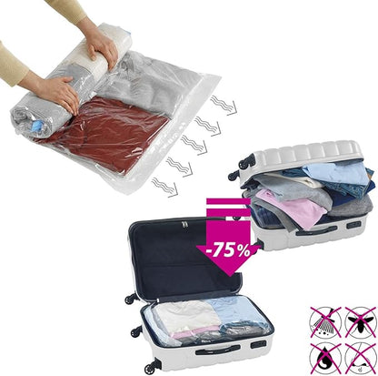 Wenko Roll Compression System, Polyamide, Multi-Colour, 60 x 95 cm