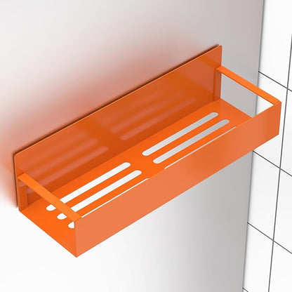 HuggieGems 4 Pack Magnetic Spice Storage Rack Organizer for Refrigerator and Oven, Orange Fridge Organizers and Storage