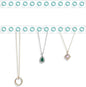 Mymazn Acrylic Necklaces Holder Wall Mounted Necklace Hangers Hanging Jewelry Organizer with 12 Hooks, Clear Jewelry Hangers for Necklace Organizer for Women, Necklace Hooks for Wall, Closet