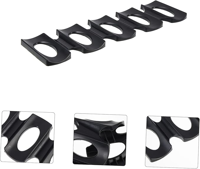 LABRIMP Refrigerator Beer Holder Mat Silicone Beverage Storage Rack for Fridge Easy to Clean Beer Bottle Organizer for Cans and Bottles Black
