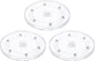uxcell 3Pack Acrylic Lazy Susan Turntable, 6" Spinner Lazy Susan Turntable Organizer, Acrylic Ball Bearing Rotating Tray for Pantry Spice Rack Decorating, Clear