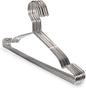 10 Pack Stainless Steel 15.75 Inches Clothes Hangers - Strong Heavy Duty, Ultra Thin Space Saving, Durable Slim Sleek Silver