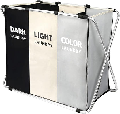 180L Large Laundry Basket, Freestanding Laundry Hamper, Collapsible Tall Clothes Hamper with Handles for Dirty Clothes in the Dorm & Family Closet Storage Container and Organizer (1-Pack)