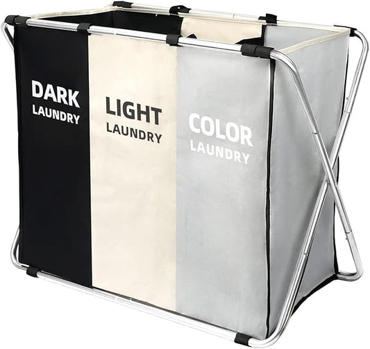 180L Large Laundry Basket, Freestanding Laundry Hamper, Collapsible Tall Clothes Hamper with Handles for Dirty Clothes in the Dorm & Family Closet Storage Container and Organizer (1-Pack)