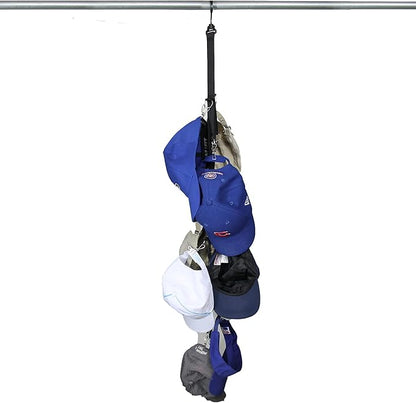 LAMINET Closet Hanger Hat Rack Organizer Hats, Purses, and other items for up to 16 items. Easy Assembly Hangs Over Rod Dent/Scratch Free