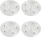 4 Pack Acrylic Lazy Susan Rotating Turntable Organizer Bearings, 4 Inch Clear Plastic 360° Swivel Tray, Small Round Spinner for Spice Rack, Kitchen Pantry, Bathrooms & Cake Decorating