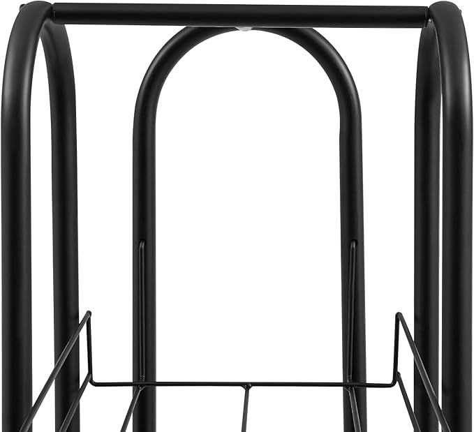 12-Tier Black Floor Standing Hat Rack, 78" Retail Hat Display Rack, Metal Cap Organizer Stand, Hats Display Stand for Baseball Caps Wigs Scarves Gloves for Home Clothing Store
