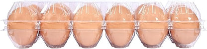 120 pc large clear plastic Egg Carton, can accommodate 2.5 ounces of eggs,12grid Eggs Carton Bulk , clear Large egg cartons ,It Can Hold 2.3 oz of eggs Perfect for Family, Farm, Markets..(2*6)