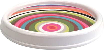 French Bull Lazy Susan Round Rotating Melamine Kitchen Pantry Cabinet Tableware Organizer-Platter, Turntable, Serving, 9-inch, Ring