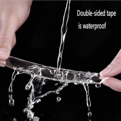 BetterJonny 1PCS Transparent Acrylic Nail Art Display Holder, 50PCS Stand With 3M Double Sided Tape for Professional Salon False Sample Display