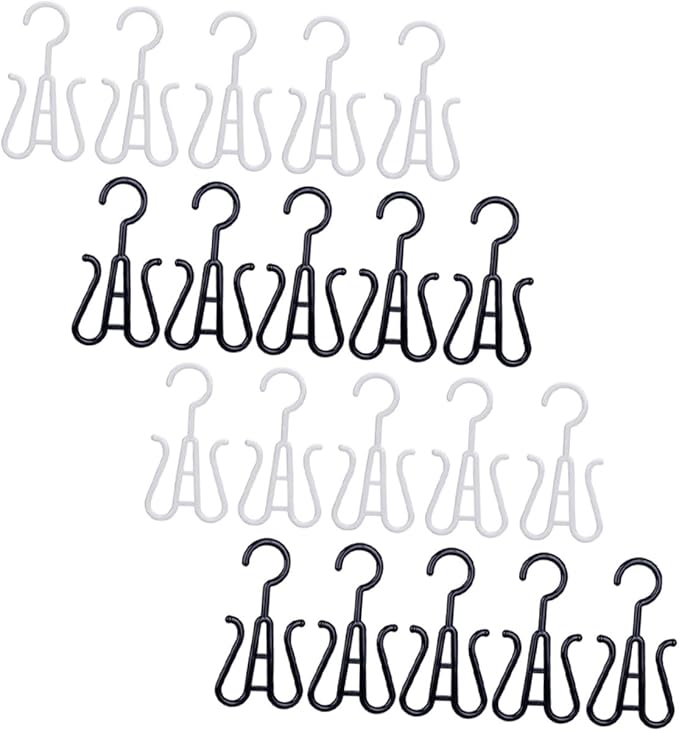 GLEAVI 20pcs Door Shoe Organizer Shoe Hanging Hooks Closet Storage Drying Rack Entryway Storage