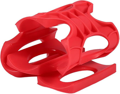 Tyenaza Red Silicone Fridge Can Rack, Beer Wine Bottle Holder Mat Stacking Tidy Tool Kitchen Gadgets