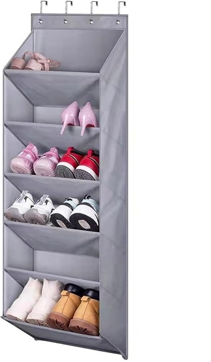 The Door Shoe Organiser Door Rack with Multi Pockets for Multi Pairs of Shoes Hanging Cabinet Hanging Organiser Rack