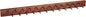 Spectrum Diversified Wooden Closet Wall Mount Storage Rack, 24 Peg Tie, Belt, Scarf and Jewelry Organizer One Coffee