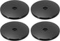 uxcell 4Pack Acrylic Lazy Susan Turntable, 6" Spinner Lazy Susan Turntable Organizer, Acrylic Ball Bearing Rotating Tray for Pantry Spice Rack Decorating, Black