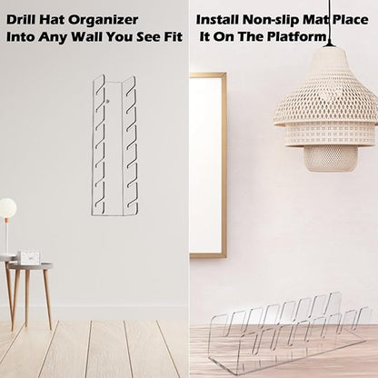 Oathast Hat Stand for Baseball Caps Hat Stand for Baseball Caps Display and Organizer, MZJ-01