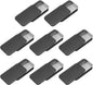 uxcell 8Pcs Slide Top Tin Containers, Mini Metal Empty Tins Box with Sliding Lids, 3.1"x2"x0.6" Rectangular Storage Organizers for Lip Balm, Solid Perfume, Small Items, Black