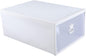 Zerodeko Thickened Transparent Drawer-style Shoe Storage Box Plastic Container for Basketball All Shoe Types Easy to Clean Space-saving Design Frame