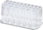 Clear Acrylic Makeup Brush Holder Organizer, 26-Slot Cosmetic Brush & Pen Storage Caddy for Vanity Desk, Bathroom Counter