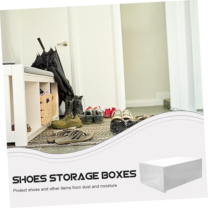 Plastic Drawer Shoe Box Storage for Women Shoes Organizer Closet Storage Bins Stackable Pull-