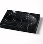 Marble Soap Dish for Shower - Stone Soap Tray Holder, Natural Soap Bar Holder Countertop Caddy, Marble Bathroom Accessories (Nero Marquina)