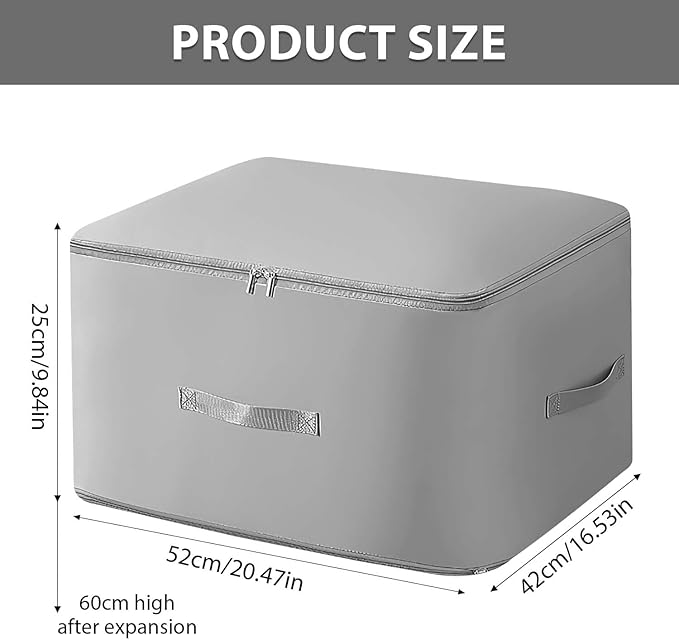 Generic Ultra Space Saving Self Compression Organizer, Heavy Duty Moving Bags, Storage Tote for Space Saving, Self Compression Moving Organizer Bag for Comforters, Bedding, Clothes (Grey, X-Large)