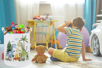Kids Laundry Hamper,Dinosaur Laundry Basket Collapsible Boys Storage Baskets for Home Decor,Office,Toy Organizer,(Cute Dinosaur)