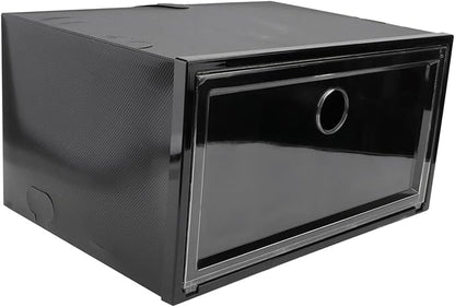 Capacity Side Opening Plastic Shoe Storage Box Stackable Organizer for Home Dust Design for Sneakers and Seasonal Footwear