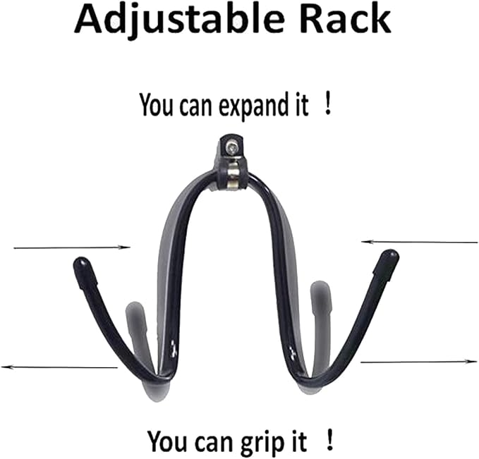 Cowboy Hat Rack - Wall Mount Hooks for Hats & Caps - Easily Adjustable - No Scratches - 4/PK