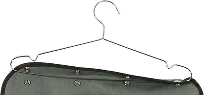 NIMES Hanging Closet Underwear Sock Bra Organizer Dual-Sided Accessories Storage With 42 Clear Pockets (GREY)