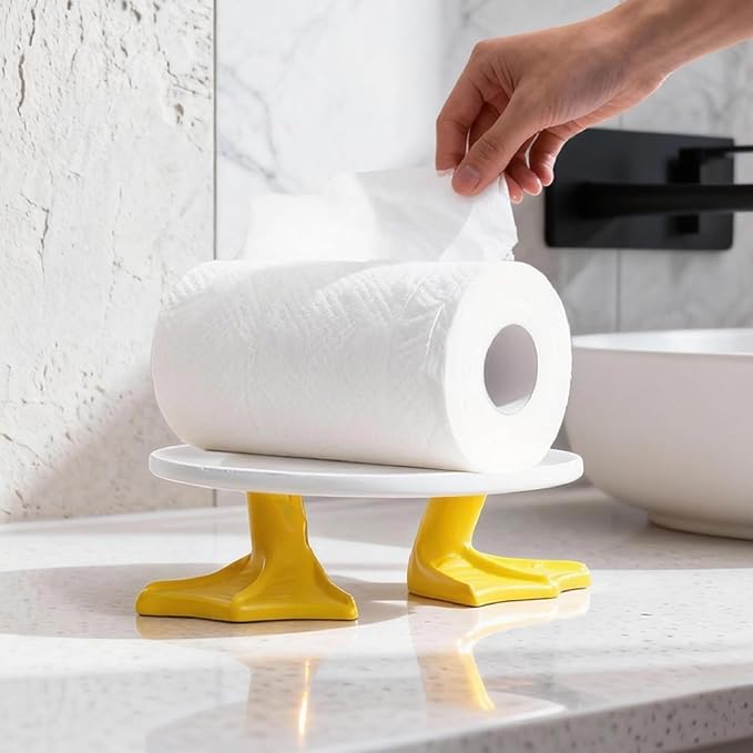 Duck Feet Toilet Paper Holder Modern Farmhouse Decor Cute Paper Towel Holder Tissue Holder for Bathroom Bathroom Decorations