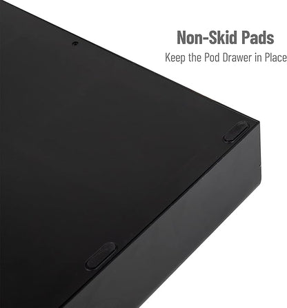 Mind Reader Single Serve Coffee Pod Drawer, 36 Pod Capacity, Countertop Organizer, Breakroom, 12.75"L x 13"W x 3"H, Black (Pack of 6)
