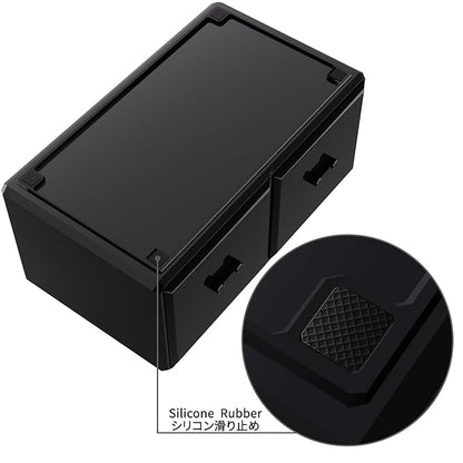 Readaeer Makeup Cosmetic Organizer Storage Drawers Display Boxes Case with 12 Drawers (Black)