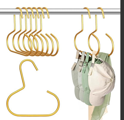 Belt Hanger for Closet, Great Space Saving Belt Hanger, Durable and Sturdy Steel Material, Smooth & Burr-Free Surface, Easy to Use, Multipurpose Closet Hangers for Storing Ties, Scarfs, Hats, 6 Pack