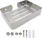 Soap Dish Stainless Steel Silver Soap Dish Holder Wall Mounted Shower Soap Holder with Screws, Sturdy Soap Dish for Bar Soap Stylish Soap Dish Holder (Medium, Silver)