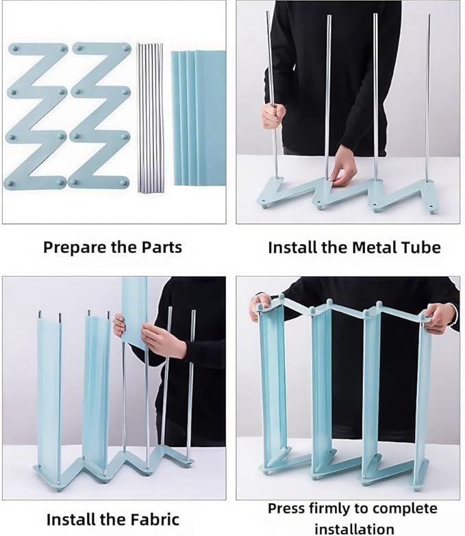 4 Tier Foldable Shoe Rack Organizer Free Standing Shoe Rack for Closet Front Door Living Room Entryway, Simple Installation (Coffee)