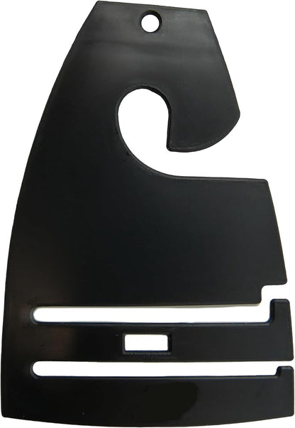 Black Neck Tie Hangers for Retail, Economic Plastic Tie Hooks, 1000 Pack