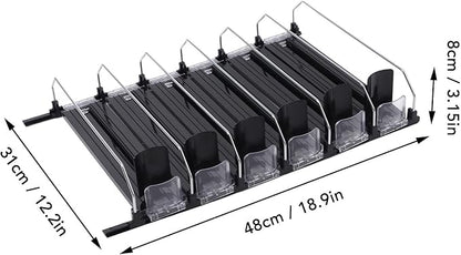 Drink Organizer for Fridge, Can Holders for Fridge with Automatic Pusher Glide Self Pushing Soda Can Dispenser for Refrigerator Fridge Drink Organizer Soda Can Organizer (31cm)