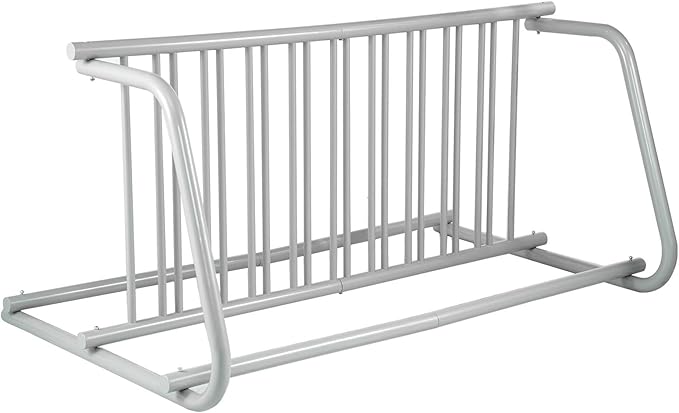 BestEquip 10 Holders Floor Bike Rack, 59" Length All-Steel Grid Bike Rack, 10-Bike Capacity Dual-Side Storage Stand for Garages Streets Yards Bike Events