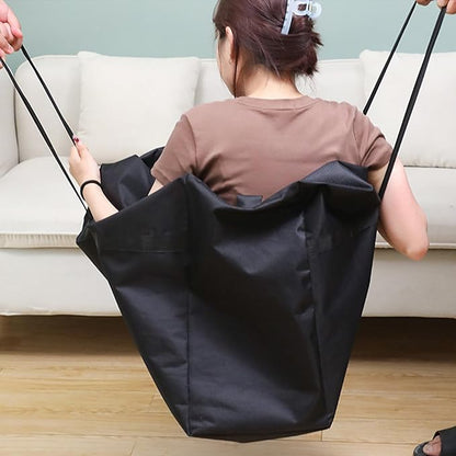 Dorm Packing Bags Black Jumbo Moving Bags Heavy Duty 180L Reusable Comforter Oxford Cloth Size Waterproof Storage Bags (1 Pack)